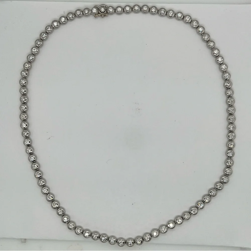 Tiffany & Co. Diamond Necklace in Platinum, '5.50 CTW' - Picture 3 of 11